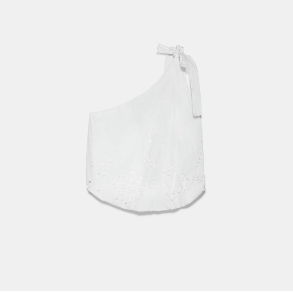 New tags Zara one shoulder top